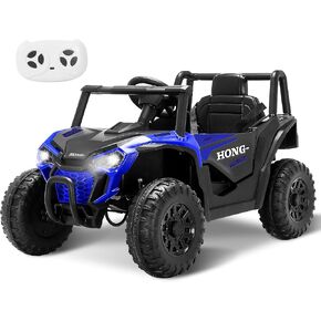 12V Kids Ride on UTV Truck, Ride on Car Toys w/Remote Control, Music, Bluetooth, LED Lights, Kids Battery Powered Electric Vehicle for Boys Girls, Pink