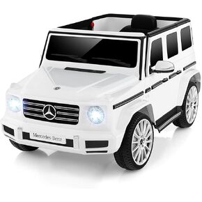Costzon Ride On Car ، Mercedes-Benz G500 Truck Sucented W/Rocking Mode ، 3 سرعات ، عن بُعد ، قرن ، مصابيح الموسيقى والمصابيح LED ، تعليق الربيع ، بطارية 12 فولت مدعومة 4WD GAGON COLTREN in Kuwait