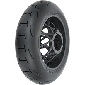 Pro-Line Racing Supermoto V2 S3 الإطارات الخلفية المثبتة على عجلة Supermoto سوداء للترويج MX/SM Pro1024510