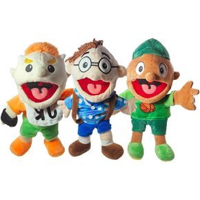 14.56-Inch Puppets Plush :Hand Puppets with Movable Mouth for Kids 12 and Up, 3pcs