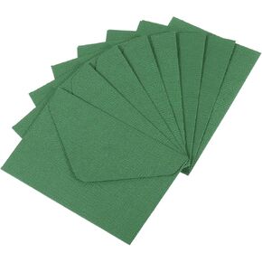 YOKIVE 20pcs Gift Card Envelopes, 10x7cm Mini Envelopes Small Envelopes Credit Card Size Bulk for Thank You Cards Graduation Greeting Birthday, Green