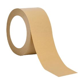 MEETOOT 1 Roll Kraft Paper Tape Brown Packaging Tape 2 Inch x 55 Yards for Carton Sealing, Moving Boxes, Packing and Masking Use