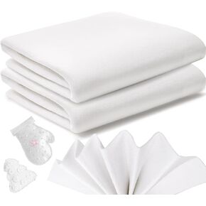 YOUEON 2 Pack Large White Felt Fabric for Crafts 36"x72", 2mm Thick Soft Felt Sheets by The Yard for Arts and Crafts, Sewing, Padding, DIY Projects, Nonwoven Patchwork, Durable & Easy to Cut