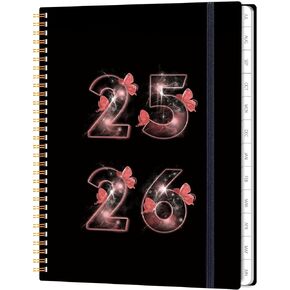 المخطط الأكاديمي 2025-2026 ، 8.5 "× 11" أسبوعيًا وشهريًا من يوليو 2025-يونيو 2026 ، 12 شهرًا من المخطط اليومي مع علامات التبويب والإغلاق المرن ، ومساحة كتابة واسعة ، مثالية للمكتب والمنزل والمدرسة