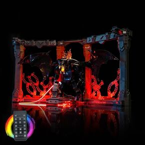 Light kit Compatible with Lego 10367 The Lord of The Rings: Balrog Book Nook - No Model Only Light, LED Lighting Accessories Compatible with Lego Inferno Bookshelf Decor (Standard Version)