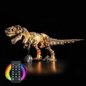BrickBling LED Light Only, Compatible with Lego Dinosaur Fossils: Tyrannosaurus rex, Creative Lighting Kit Compatible with Lego 76968-Not Come with Model (Classic Version Light)