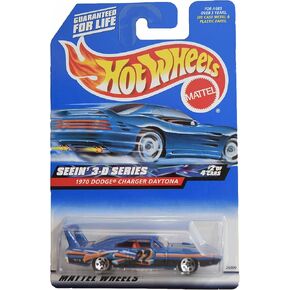 Hot Wheels 1970 Dodge Charger Daytona, [Blue] Seein' 3-D Series 2/4 5 Spoke