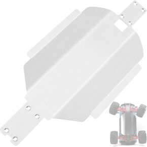 Stainless Steel Skid Plate Chassis Armor Protector Compatible with Hyper Go H16BM H16GT H16DR MJX 16207 16208 16209 16210 H16 1/16 RC Car