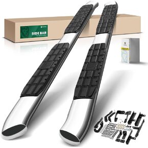 YHTAUTO 4.25" Running Boards Side Step Bars Fit Ford Maverick 2022-2024(Include Hybrid Model), Crew Cab, Textured Black Steel, Truck Side Step Rails Off Road Exterior Accessories in Saudi Arabia