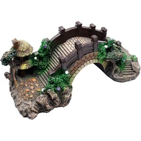 Resin Arch Bridge Aquarium Ornament - Miniature Garden Decor for Fish Tank, Terrarium & Fairy Garden, Durable Artificial Bridge Model for Indoor/Outdoor Landscape Accessories