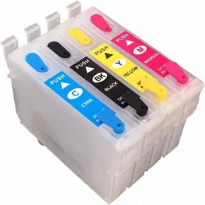 1SET Empty Compatible Refillable Ink Cartridge Compatible with Printers T0921 Series ARC Chips