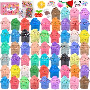 Sprunki Butter Slime - Large Sprunki Add Ins Charms,Premium DIY Scented Peach Slime for Boys & Girls, Ages 4-12 - Party Favors
