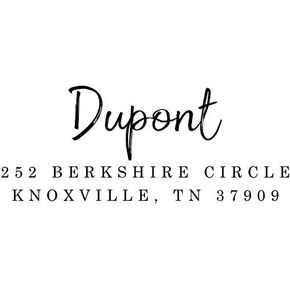 DuPont Custom Personalized Return Address Stamp - Self-Inking