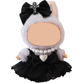 Clothes for Doll,17cm Doll Clothes,Doll Clothes,Premium Doll Outfit with Accessories-Black Swing(NO Doll Included)