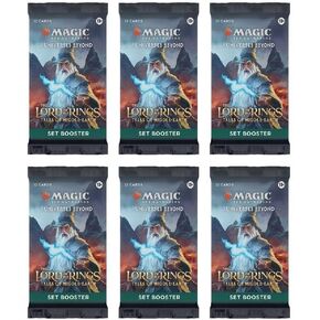 6 Packs Set Booster Pack Lot for Lord of The Rings Tales of The Middle-Earth for Magic: The Gathering