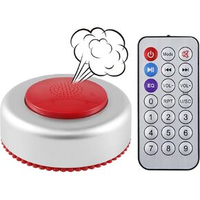 Fart Noise Maker Machine with Remote Fart Machine with 50 Different Realistic Sounds Wireless 32.8 Ft Range Wireless Controlled Farting Toys Pranks Jokes Toys for Kids Adults Party (Silver)