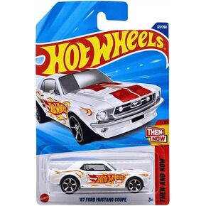 Hot Wheels '67 Ford Mustang Coupe [White], Then and Now 1/10, 121/250, 1:64 Scale Diecast Car