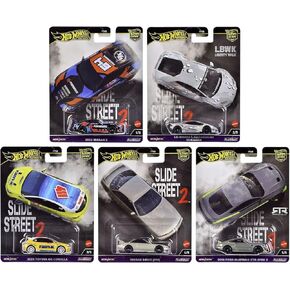 Slide Street 2" 5 piece Set Car Culture 2024 Series H Diecast Model Cars FPY86-959H