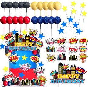 Superhero Cake Decorations City Cake Decorating Superhero Themed Party Decoration