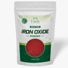 Red Iron Oxide Powder 3.52 Oz / 100g – Cosmetic Pigment for DIY Formulations, Soap Making, Crafts, and Industrial Applications