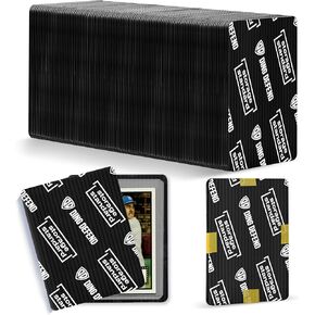 Ding Defend 110-Pack Trading Card Protector Shipping - 3.5 x 4.5 Inch Black Hobby Card Shipping Supplies w/Rounded Corners, Lightweight & Reusable for Raw Top Loaders, Semi-Rigids, Team Bags