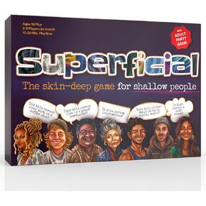 Inspiration Play Superficial Adult Party Game - The Skin-Deep Game for The Shallow People - Hilarious Unique Party Games for 18+, 2 to 10 Players