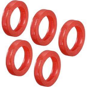 PATIKIL Key Cap Cover Rings, 20Pcs 24mm Keys Identifier Coding Tags Silicone Sleeve for Office House Apartment Blue