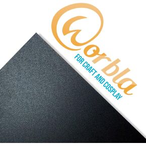 Worbla BLACK Sheet Size L (39x29 Inch Sheet) Thermoplastic Material for Cosplay and Crafts