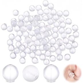 100PCS Comfort Impenetrable Soft Safety Backs, TPE Material Earring Backs for Studs, Earring Back Rubber Stoppers, Clear Rubber Earrings Back, Flat Earrings Backs for All Types