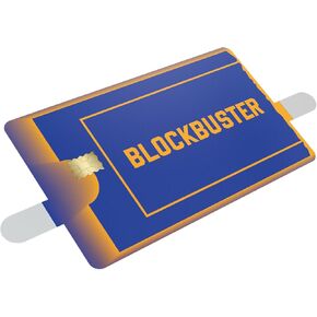 KCD Blockbuster Platinum Credit Card Skin – 3 Pack Vinyl Sticker Covers for Debit, Bank, or Credit Cards – Durable Waterproof Wrap – Nostalgic 90s Design - CCS034