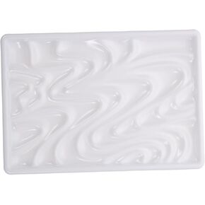 Gadpiparty 1Pc Wave Shape Gouache Color Mixing Tray Durable Paint Palette for Watercolor Oil Multi Design Easy to Clean Art Accessory for Students Professionals