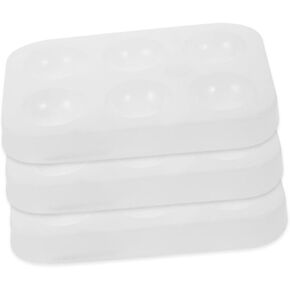 NUOBESTY 3Pcs Silicone Watercolor Palette Reusable Paint Mixing Tray for Artists for Watercolor Painting Lightweight and Easy to Clean