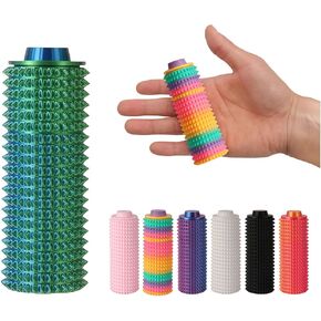 Little Ouchies Pain Fidget Toy - Discreet Silent Stress Relief for Pressure, Perfect for Anxiety, Focus & Skin Picking - Portable Fidget Toys for Office, Travel (Rainbow Color)