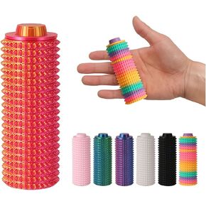 لعبة Little Ouchies Pain Toy - سرية للتخفيف من الإجهاد الصامت للضغط ، مثالي للقلق ، التركيز واختيار الجلد - ألعاب تململ محمولة للمكتب ، السفر (لون قوس قزح) in Saudi Arabia