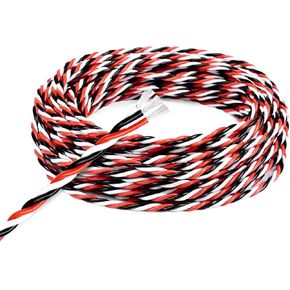 Servo Extension Cable Twisted Wire 32 feet (60 cores Brown-red-Orange)