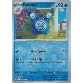 Pokemon – Poliwhirl 061/165 – Pokemon 151 - Reverse Holo Single Card