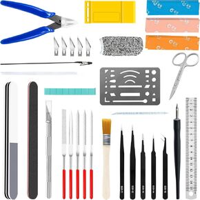40Pcs Professional Model Tool Kit for Gundam, Pro Modeling Tools for Models Assembling Buildings Repairing and Fixing