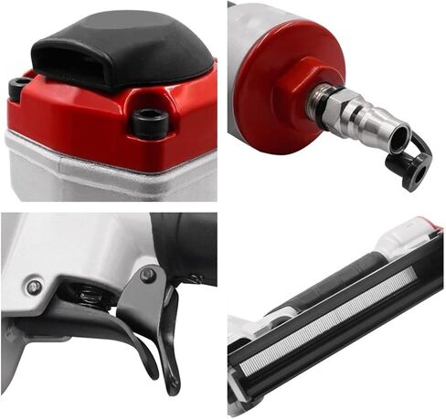 Pneumatic Upholstery Stapler Heavy-Duty 422J 20Ga Pneumatic Nail Gun 6-22mm Pneumatic Upholstery Tack Gun Framing Nailer Use for Furniture Woodworking in Saudi Arabia