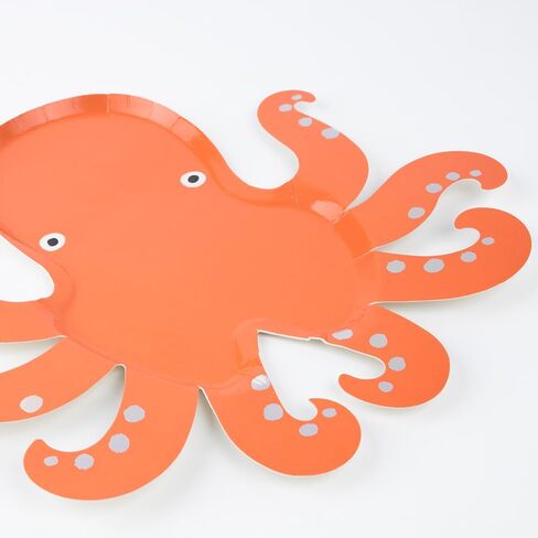 Meri Meri Mermaid Birthday Disposable Plates for Party, Pack of 8 - Under the Sea Plates, Party Decorations in Saudi Arabia