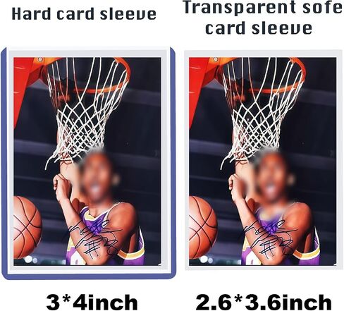 1000 Top Loaders for Cards for Baseball, Football, MTG Cards, Ultra-Clear Protectors for Trading Collectibles (500 Hard Sleeves+500 Soft Sleeves) in Saudi Arabia