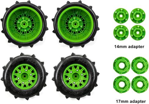 RC Paddle Tyres Off Road Snow Sand Paddle Tyres 4pcs Replment for 1/10 Short-Course Truck 727 K1 RC CAR in Saudi Arabia