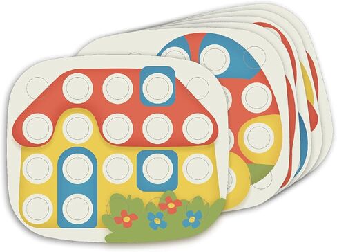 Quercetti Chunky Peggy PlayBio Stacking Toy - Classic Play for Motor Skill Development, Made with Recyclable Bioplastic, for Toddlers and Little Kids Ages 1-3 Years in Kuwait