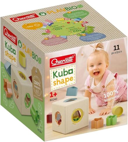 Quercetti Chunky Peggy PlayBio Stacking Toy - Classic Play for Motor Skill Development, Made with Recyclable Bioplastic, for Toddlers and Little Kids Ages 1-3 Years in Saudi Arabia