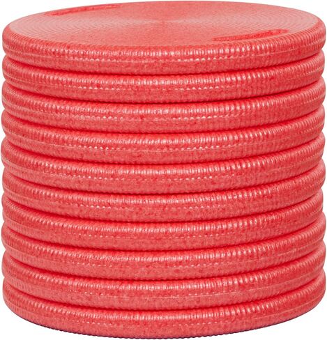 ECR4Kids CircleSpots, Seating Pads, Red, 10-Pack in Saudi Arabia