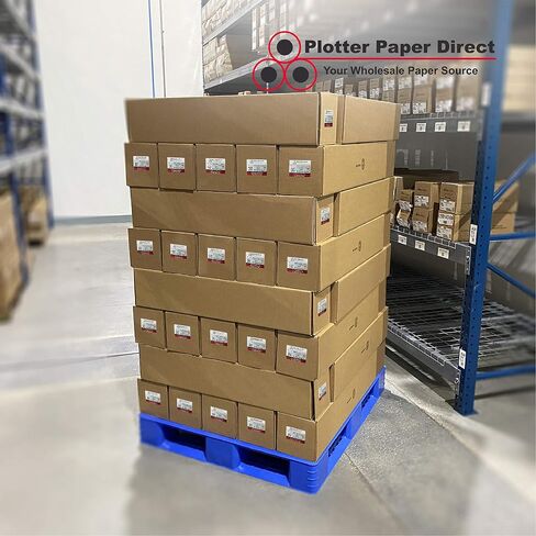 Plotter Paper Direct Premium Polyester Matte Canvas Roll, Quick Dry, Wide Format Inkjet Printer Compatible, Perfect for Fine Art, Photography, Archival Quality Prints. (17"x40' 280gsm Polyester) in Kuwait