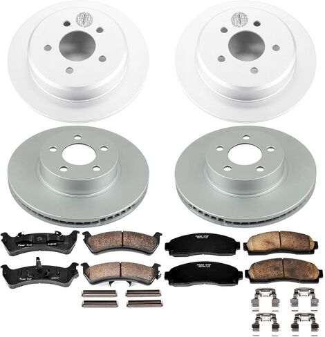 Power Stop KOE4357 Autospecialty Front and Rear Replacement Brake Kit-OE Brake Rotors & Ceramic Brake Pads in Saudi Arabia