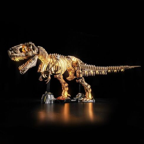 LED LED LID فقط ، متوافق مع أحافير Dinosaur Lego: Tyrannosaurus rex ، مجموعة الإضاءة الإبداعية المتوافقة مع LEGO 76968-NOT مع طراز (ضوء الإصدار الكلاسيكي) in Kuwait