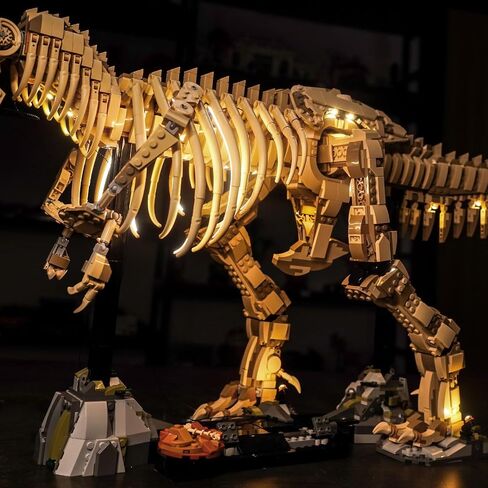LED LED LID فقط ، متوافق مع أحافير Dinosaur Lego: Tyrannosaurus rex ، مجموعة الإضاءة الإبداعية المتوافقة مع LEGO 76968-NOT مع طراز (ضوء الإصدار الكلاسيكي) in Kuwait