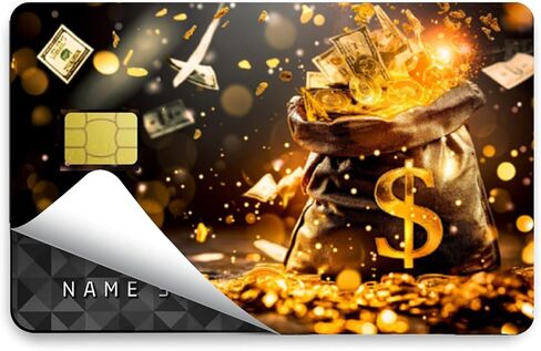 4-Pack Credit & Debit Card Stickers – Waterproof Matte Card Skins & Covers for Credit, Debit, ATM & Transit Cards – Chip & Full Cover Options – Universal Fit Card Decals(B) in Saudi Arabia