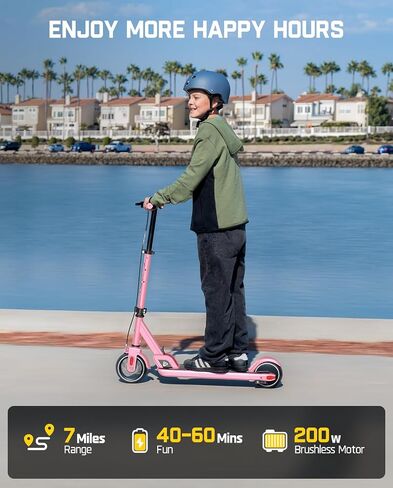 FanttikRide T9 Electric Scooter for Kids 4.3-5.6 ft, 7/10/12 MPH, LED Battery Level, Height Adjustable and Foldable, Electric Scooter for Kids, for Teenager, Up to 40 mins in Saudi Arabia